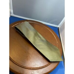 Nicole by‎ Nicole Miller Gold Men's 100% Silk Tie Geometric Necktie